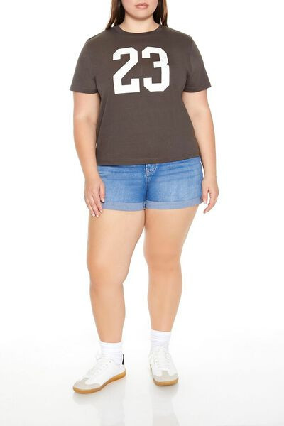 Plus Size High-Rise Denim Shorts | Forever 21