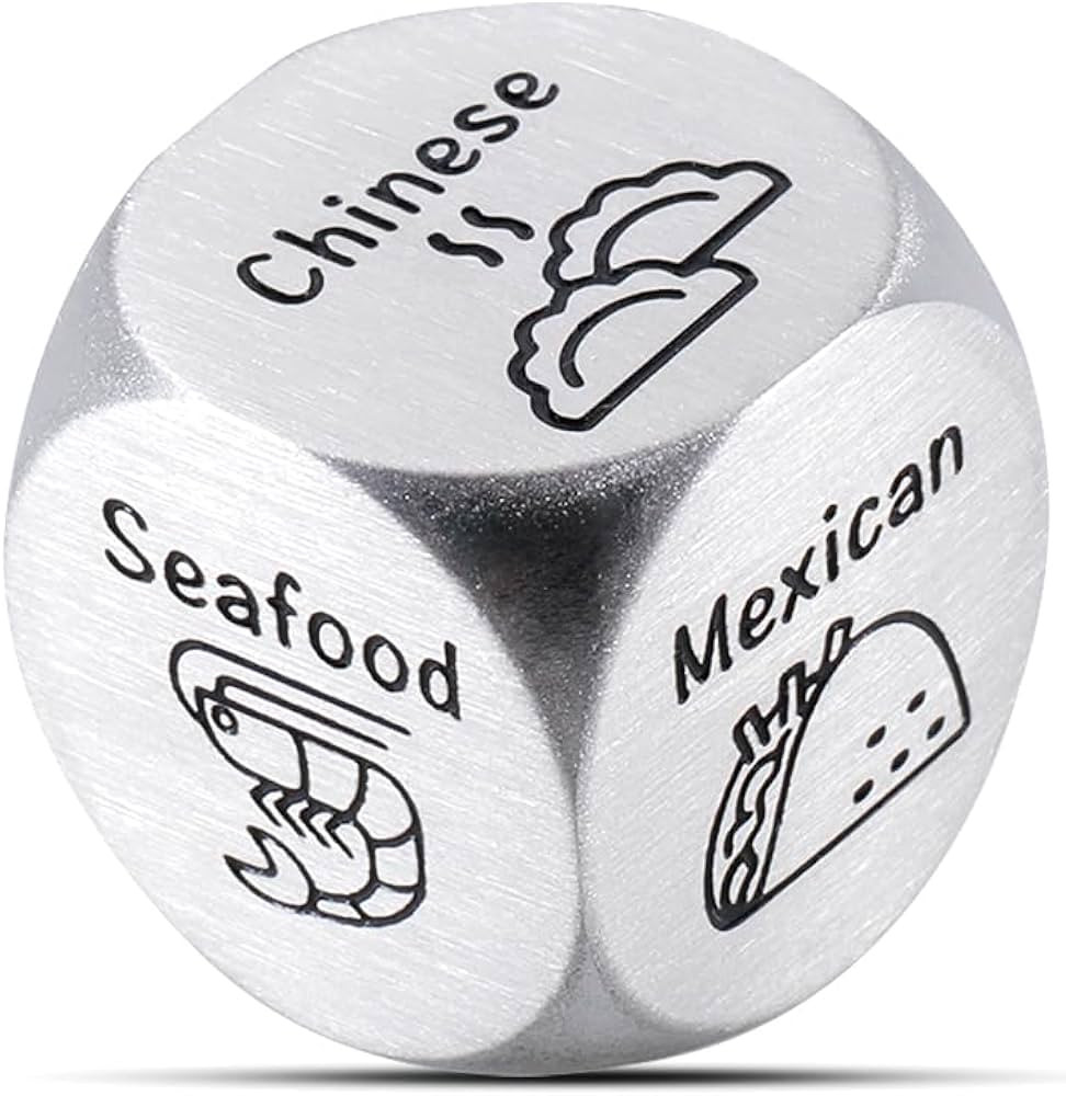 Couple Date Night Dice Ideas Food Dice Decider Valentines Day Gifts for Women Men Girlfriend Boyf... | Amazon (US)