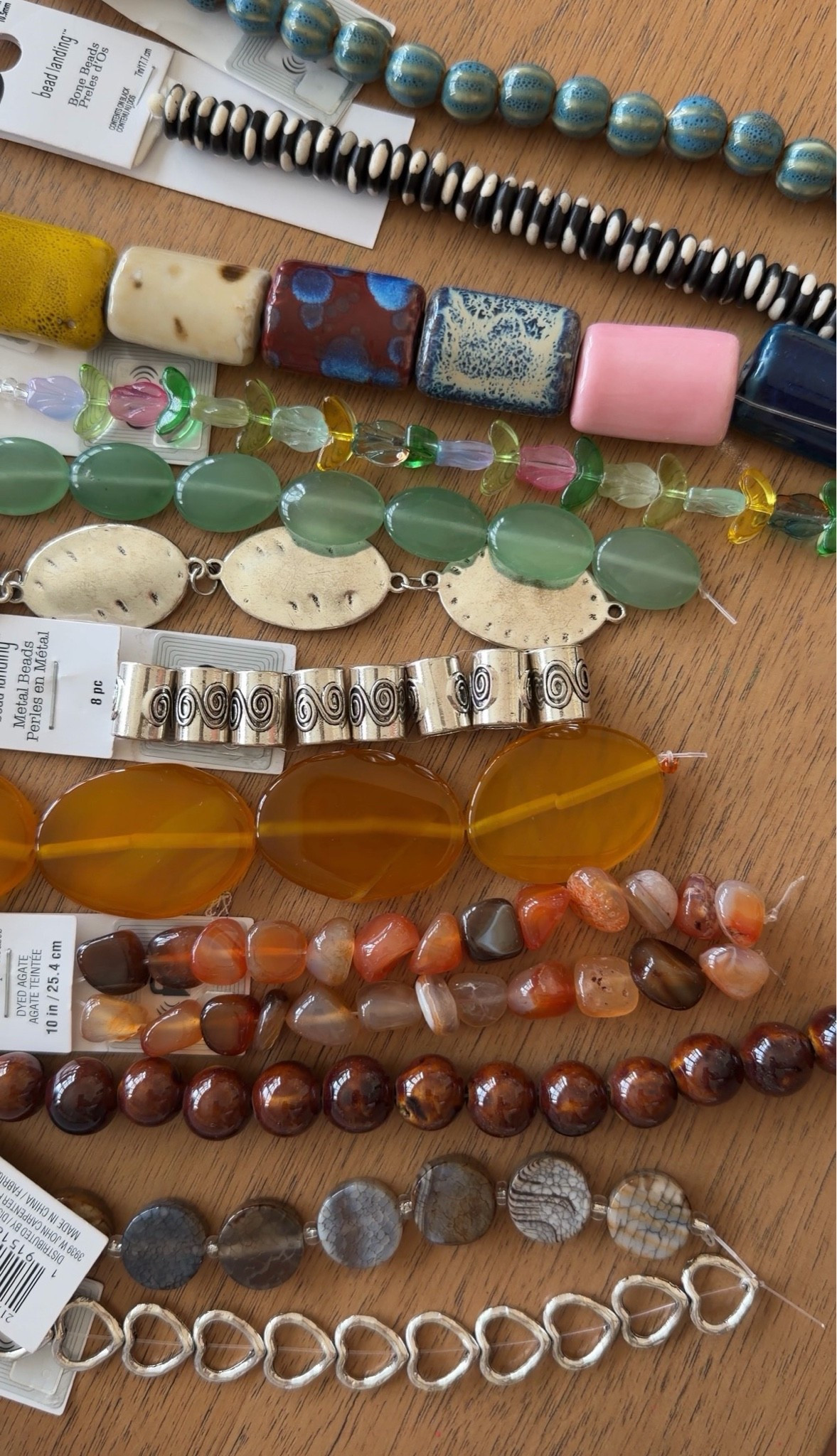 the most gorgeous beads for a bag charm girls night!!