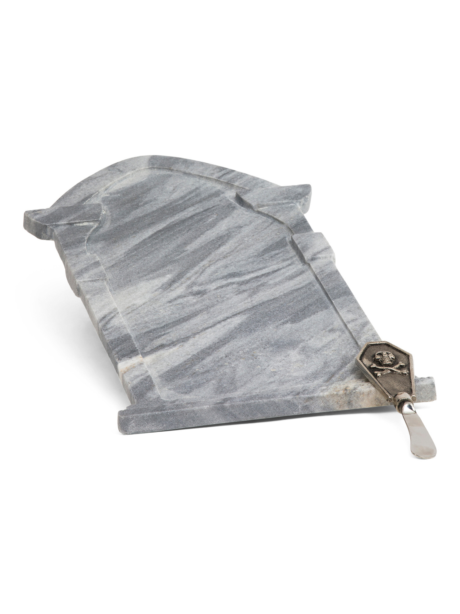 18x10 Marble Tombstone Serving Board With Spreader | TJ Maxx