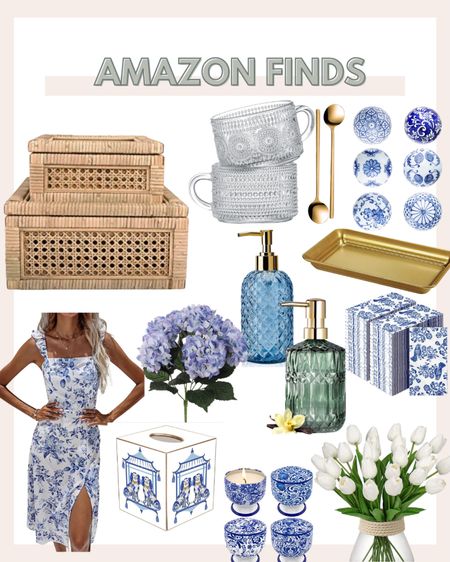 Grandmillennial, blue and white, chinoiserie home finds from Amazon!

#LTKhome #LTKFind #LTKstyletip