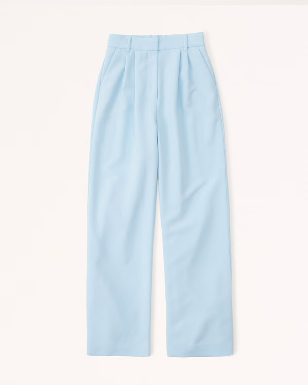 Women's Tailored Wide Leg Pants | Women's Bottoms | Abercrombie.com | Abercrombie & Fitch (US)