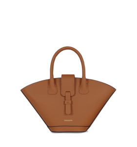 Mini Lumière Rafia & Chocolate Bag by PARIS/64 | PARIS/64