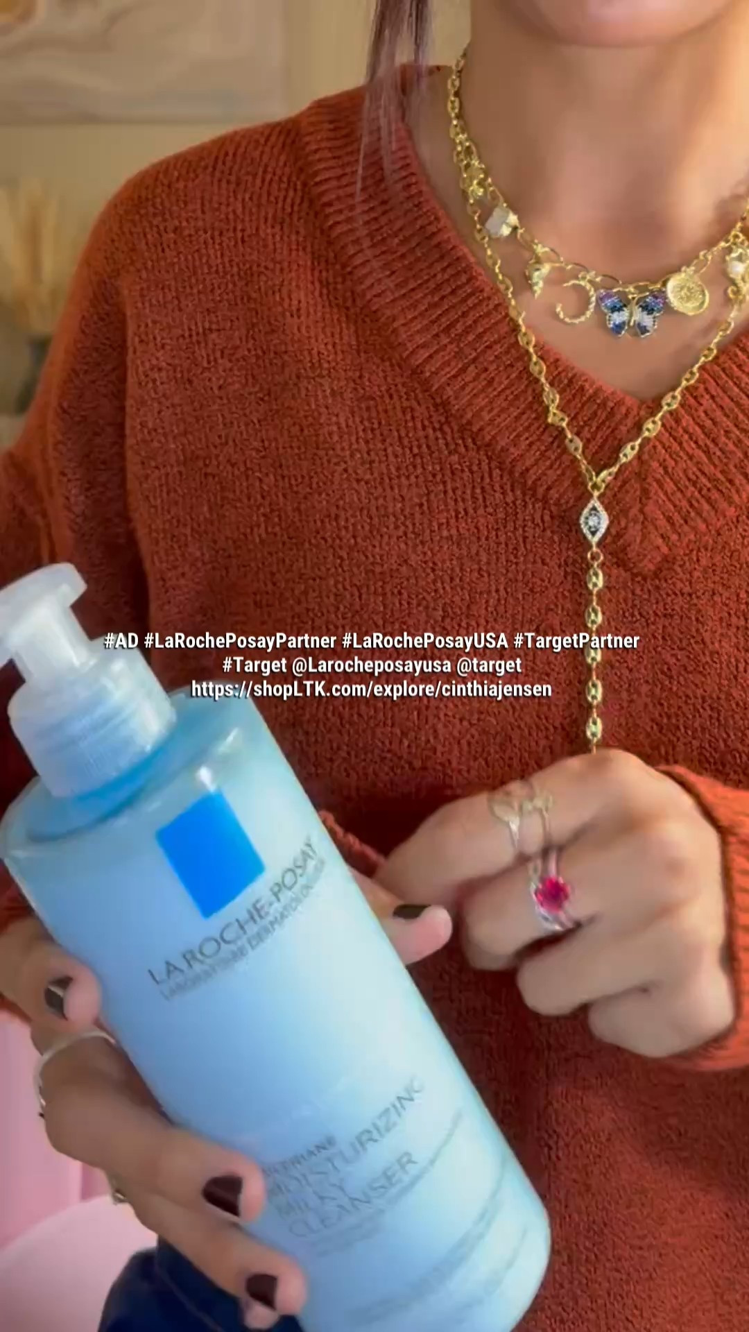 #AD My newest skincare favorite for sensitive skin. The La Roche-Posay Toleriane Moisturizing
Milky Cleanser has helped brighten my complexion, reduce redness, and keep my skin clear
during the busy holiday season. So gentle, hydrating, and dermatologist recommended. A must-
have in my morning and night routine. New at Target and perfect to add to your skincare lineup.

La Roche Posay. Toleriane Milky Cleanser. Sensitive skin cleanser. Hydrating cleanser. Gentle
skincare. Dermatologist recommended. Brightening cleanser. Redness relief. Cleanser for
sensitive skin. Holiday skincare. Winter skincare. Target beauty. New at Target. Skincare routine
essentials. Milky cleanser. Glowy skin products. Clean beauty. Skincare favorites. Skincare must
haves. Skincare products for sensitive skin.

 #LaRochePosayPartner #LaRochePosayUSA #TargetPartner #Target @Larocheposayusa  @target 



#LTKBeauty #LTKselfcare #LTKmorningroutine