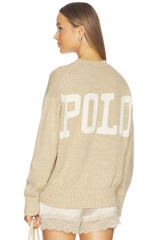 Polo Ralph Lauren Cotton Crew Neck Pullover in Tan Heather from Revolve.com | Revolve Clothing (Global)