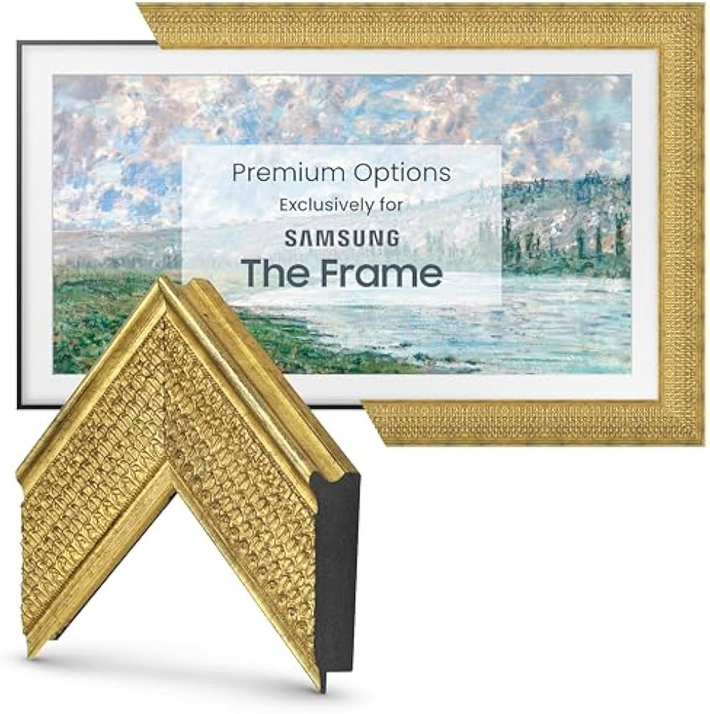 Deco TV Frames - Gatsby Gold Smart Frame Compatible ONLY with Samsung The Frame TV (Fits 2021-202... | Amazon (US)
