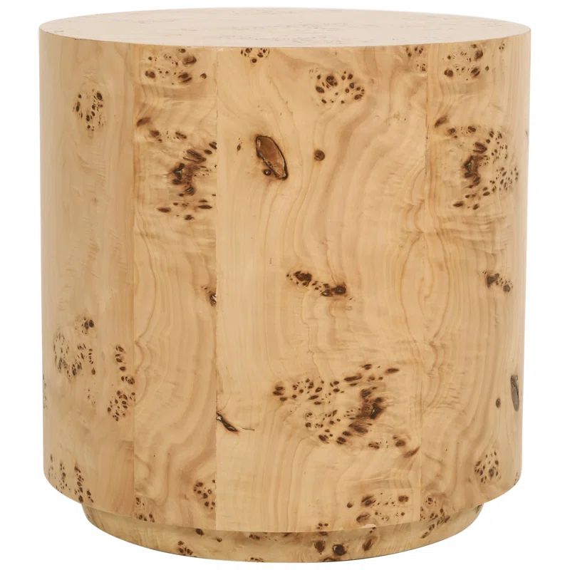 Solid Wood Drum End Table | Wayfair North America