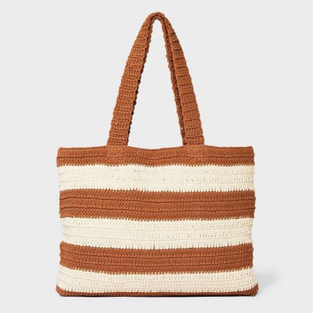 This crochet tote bag is cute and affordable at $30! It also comes in black and white. 

#LTKFestival #LTKItBag #LTKFindsUnder50