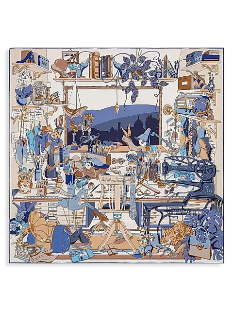 Studio Printed Silk Scarf | Saks Fifth Avenue