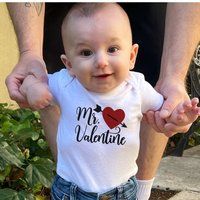 Mr Valentine Baby Boys Onesie®, Valentine's Day Bodysuit For Boys, My First Valentines Tee | Etsy (US)