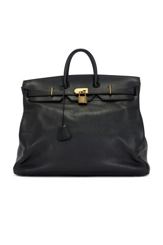 Hermes Ardennes Haut A Curroies Birkin 50 Handbag in Black | FWRD 