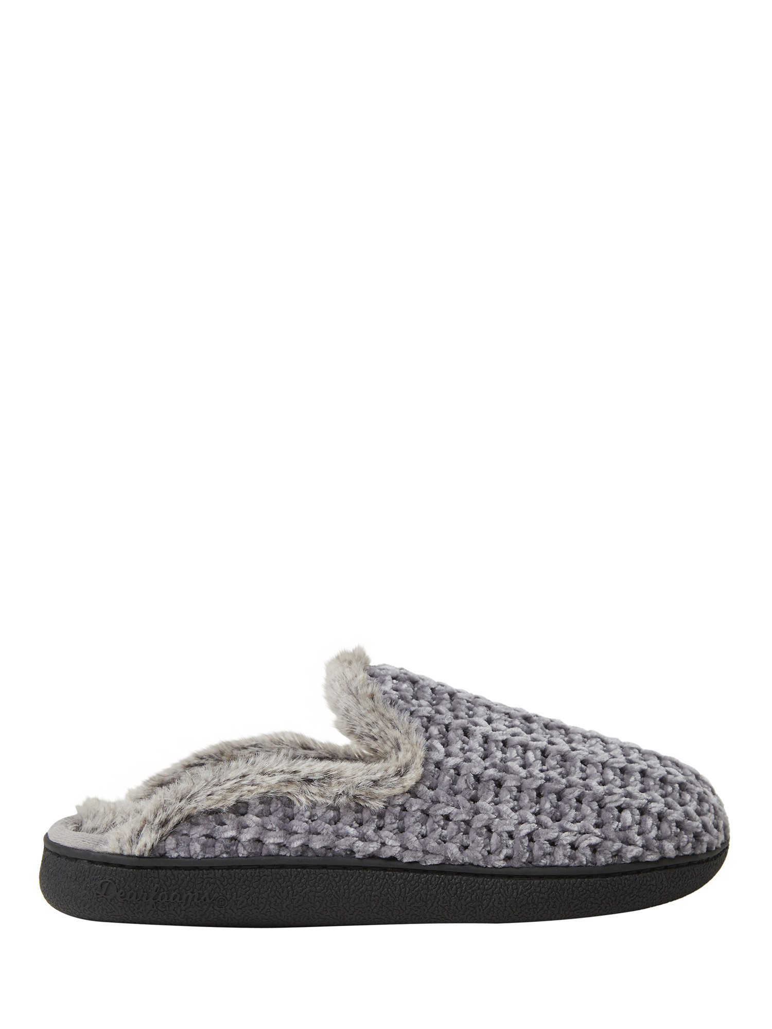 DF by Dearfoams Women's Chenille Extended Tab Scuff Slippers | Walmart (US)