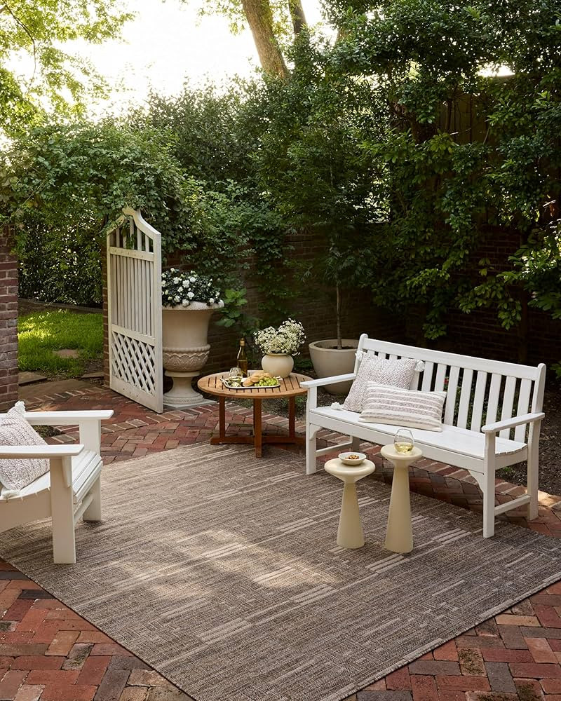 Loloi Birch Collection BIR-01 Natural/Beige 7'-10" x 10', .25" Pile Height, Area Rug, Indoor/Outd... | Amazon (US)