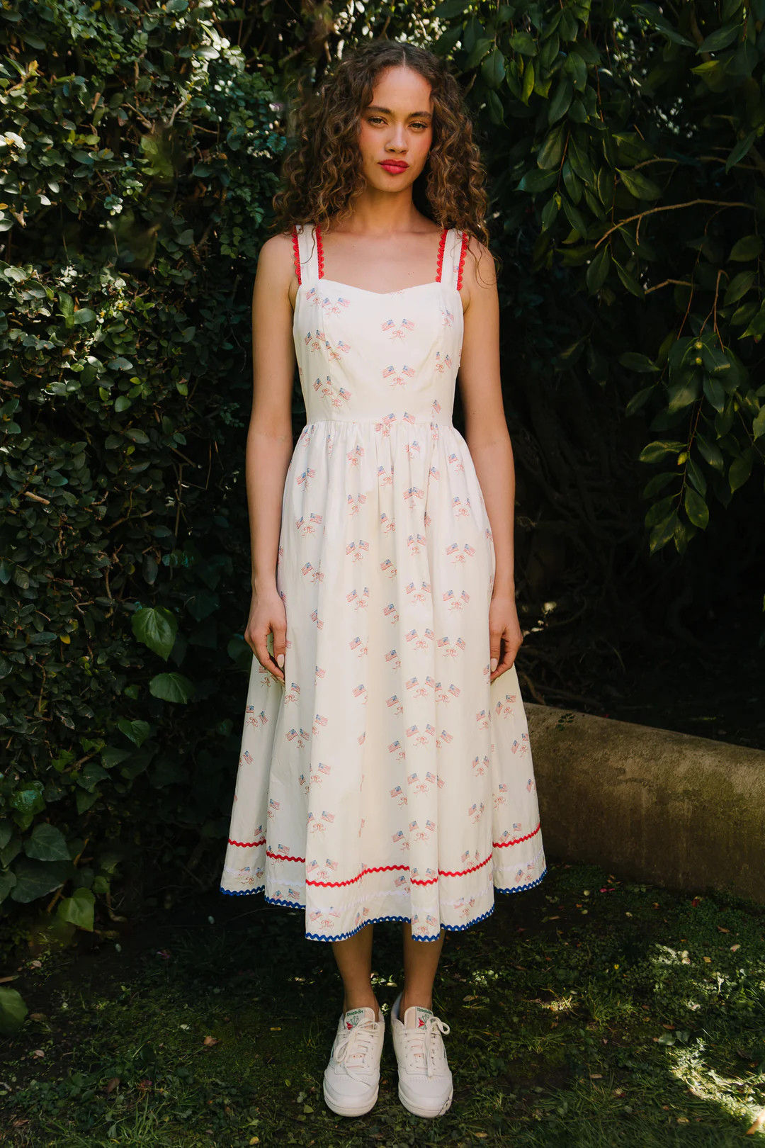 Star Spangled Dress in White | Ivy City Co