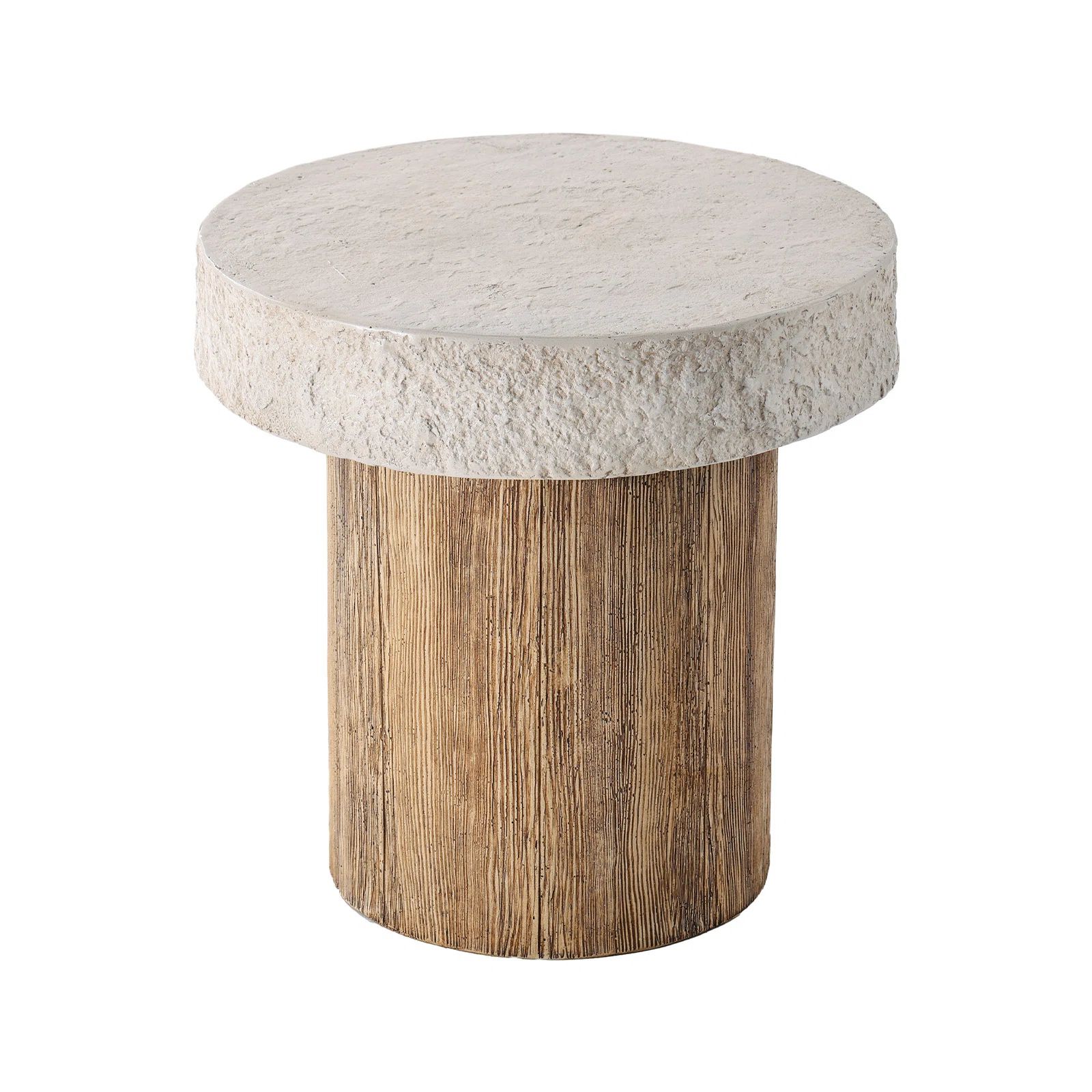 Millwood Pines Chariese 19.7'' Outdoor Concrete Side Table | Wayfair | Wayfair North America