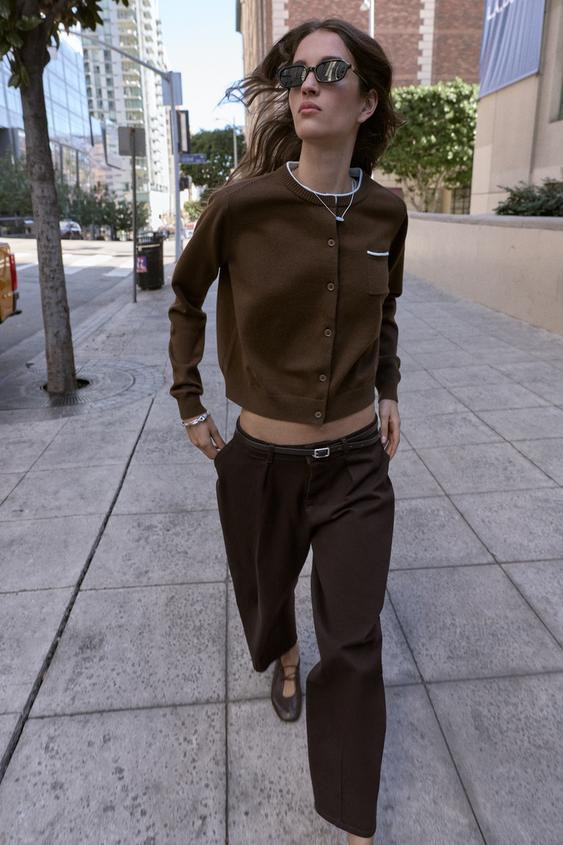 COMBINED KNIT CARDIGAN | Zara US