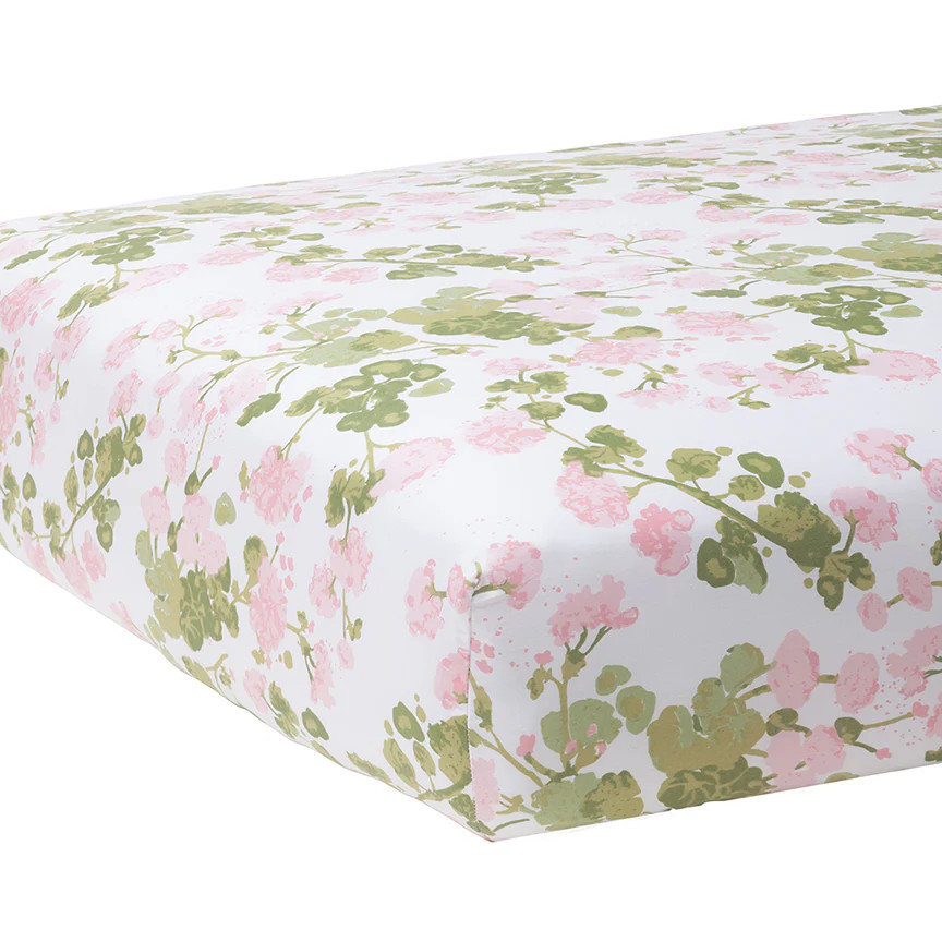 Ouisie Pink Crib Sheet | Biscuit Home