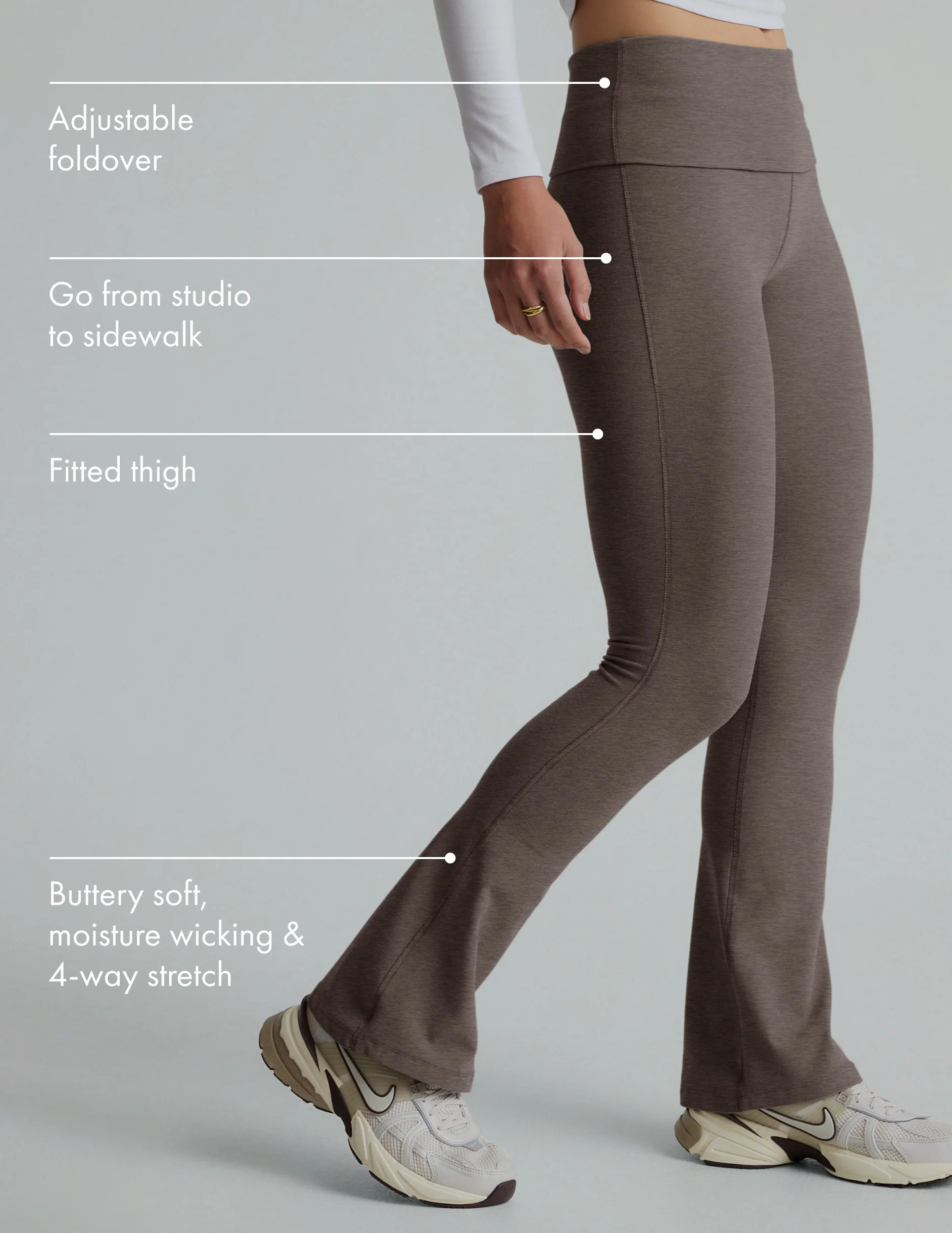 Spacedye Foldover Bootcut Pant | Beyond Yoga | Beyond Yoga