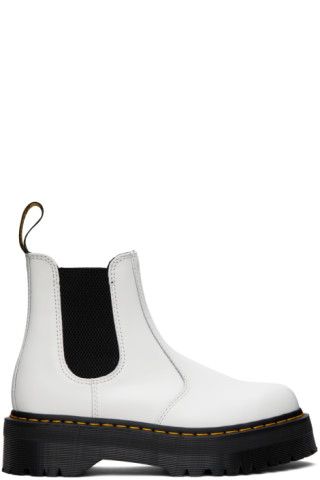 White 2976 Quad Chelsea Boots | SSENSE