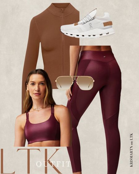 Maroon Toffee Caramel Red Workout Set Athletic Outfit 

#LTKsalealert #LTKSpringSale #LTKfitness