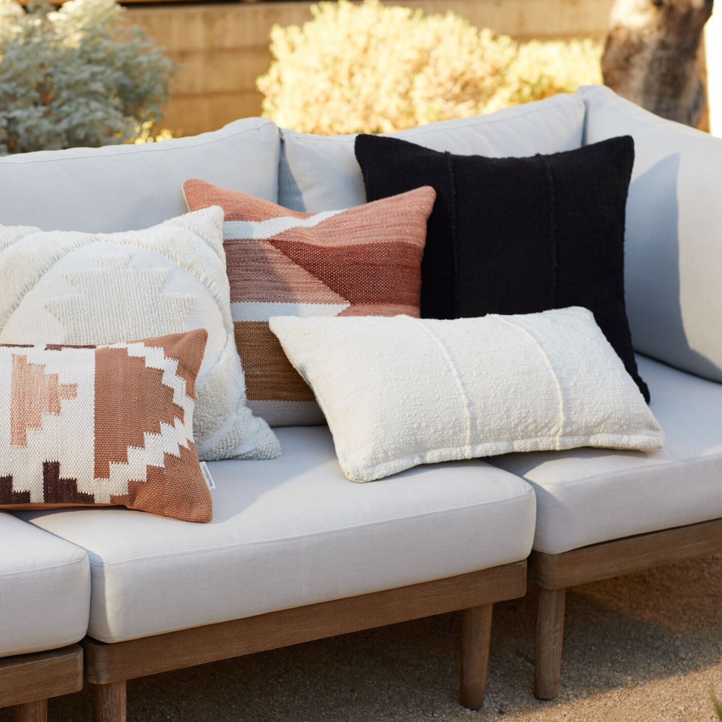 Mud Cloth Indoor Outdoor Lumbar Pillow | World Market