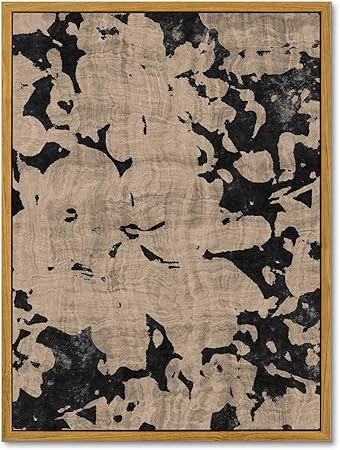 MOXELART Framed Canvas Wall Art Room Decor, Vintage Abstract Oil Painting, Modern Rustic Farmhous... | Amazon (US)