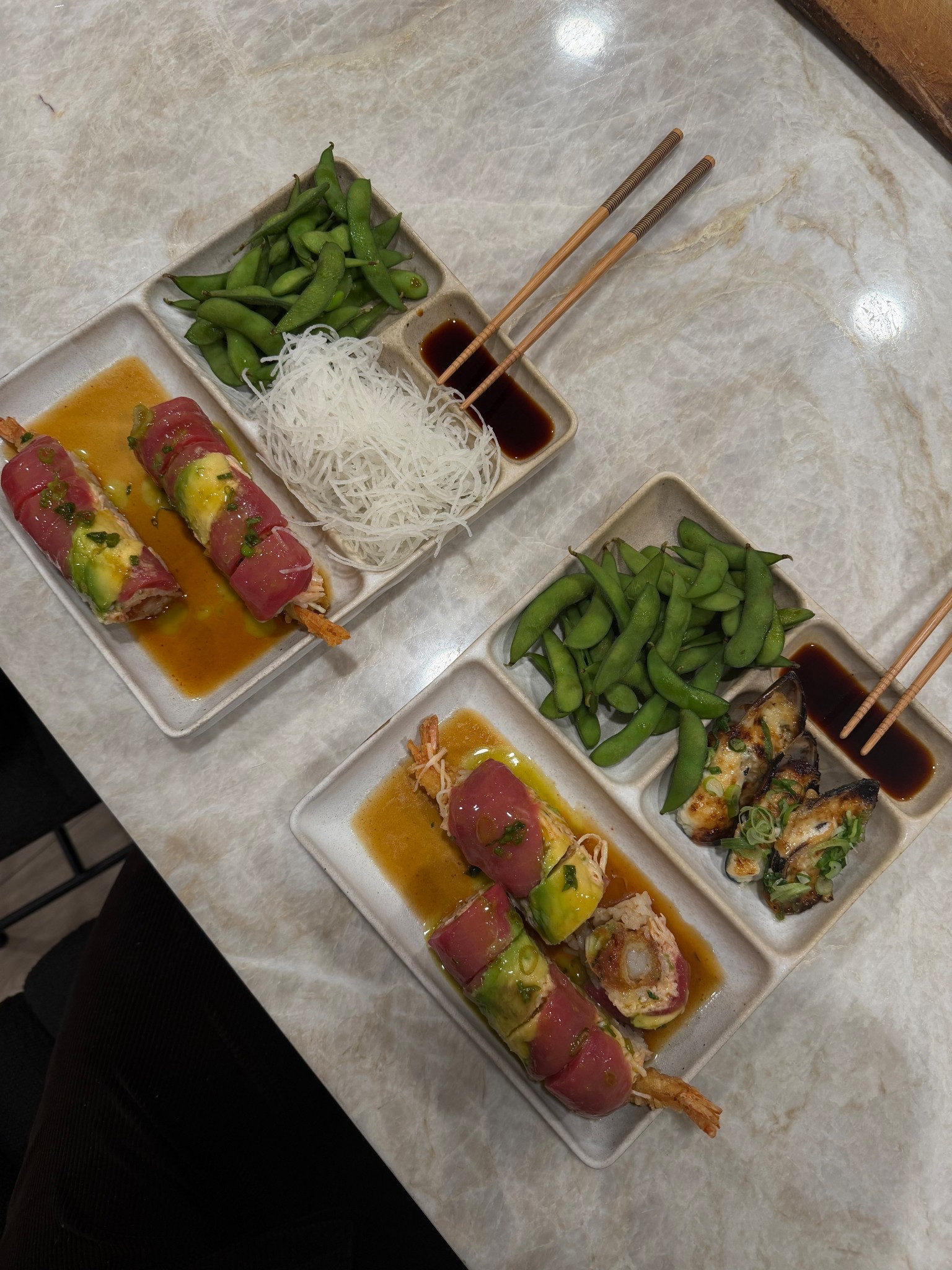 Sushi plates  