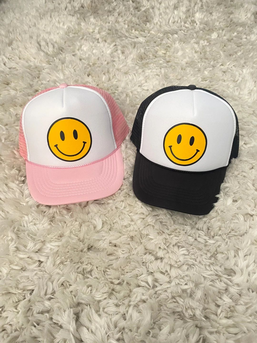 Preppy happy face trucker hat / smile hat / kids preppy hat / youth size happy face hat | Etsy (US)