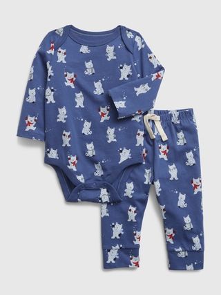 Baby 100% Organic Cotton Mix and Match Graphic Bodysuit Outfit Set | Gap (US)