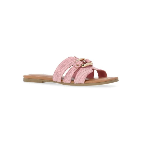 Time and Tru Women's Hardware Slide Sandals | Walmart (US)