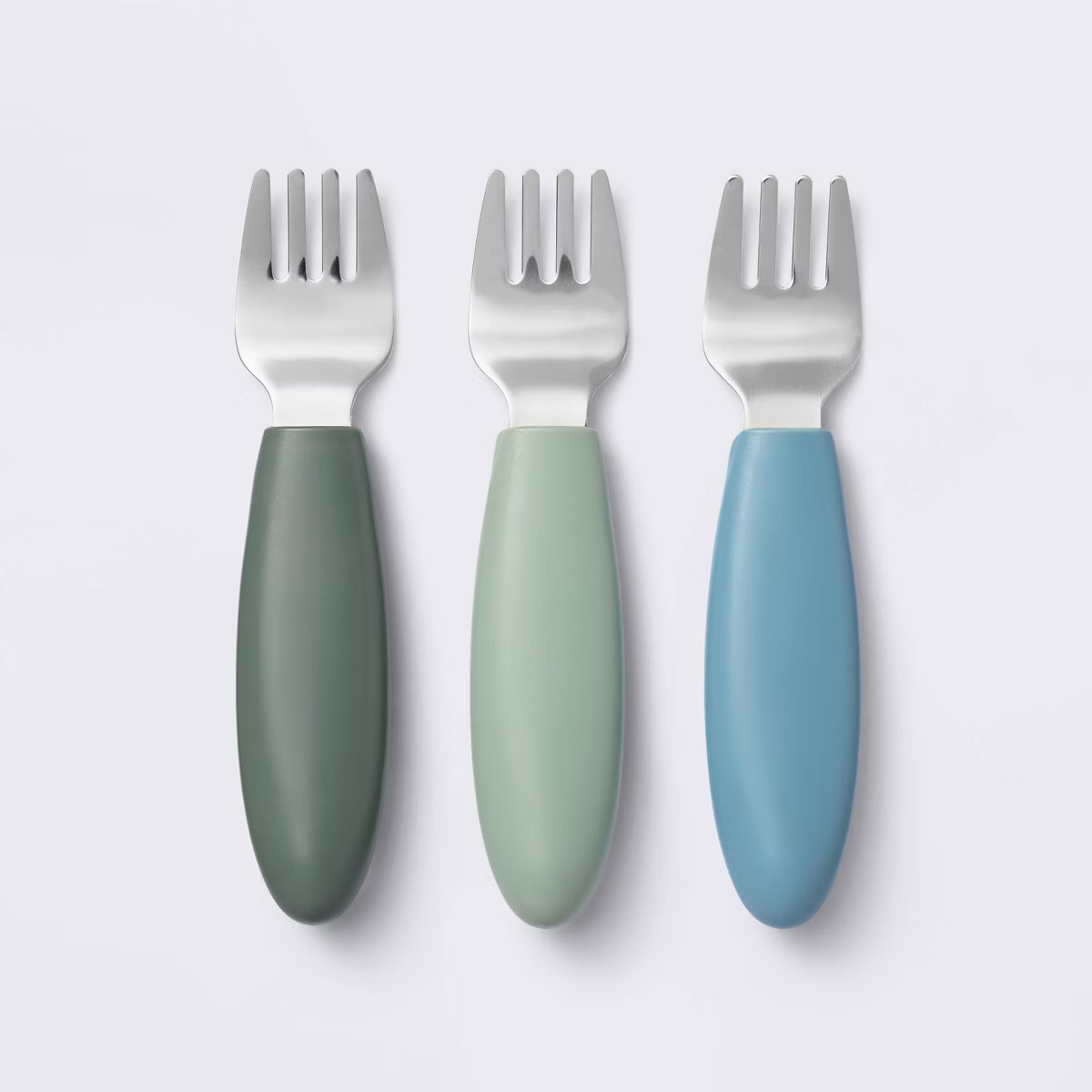Stainless Steel Forks - 3pk - Blue/Green - Cloud Island™ | Target