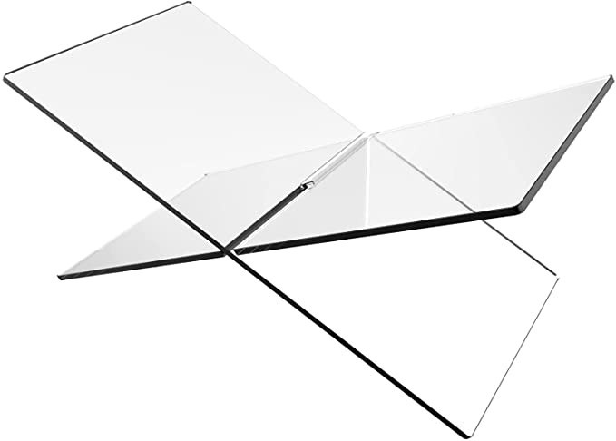 Acrylic Book Stand-Clear Book Holder for Reading X Shaped Book Stand for Reading,2 Piece Reading ... | Amazon (US)