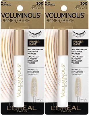 L'Oréal Paris Makeup Voluminous Lash Boosting Conditioning Primer Mascara, White Primer, 2 Pack | Amazon (US)