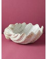 13.5in Ceramic Decorative Clamshell Bowl | HomeGoods