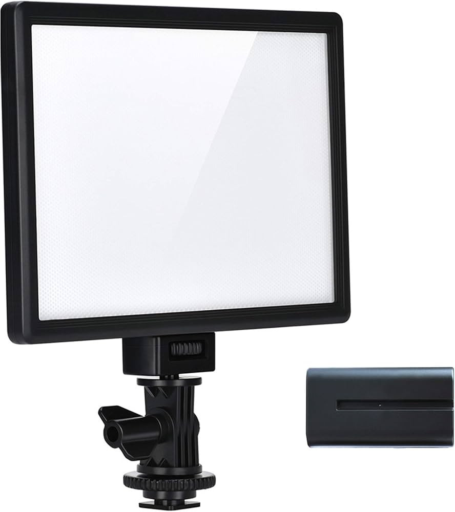 VILTROX L116T 3300K-5600K LED Photography Light Kit with NP-F550 Battery, Super Thin On Camera LE... | Amazon (US)