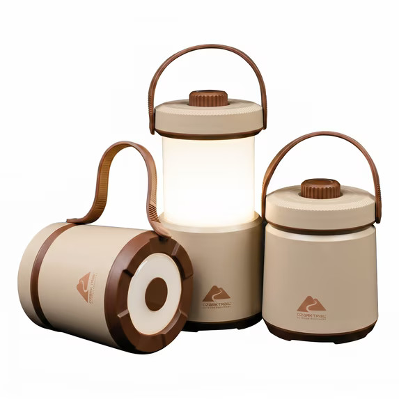 Ozark Trail  3-Pack Rechargeable Lantern, 300 Lumens, Use for Camping, Emergency or Utility | Walmart (US)