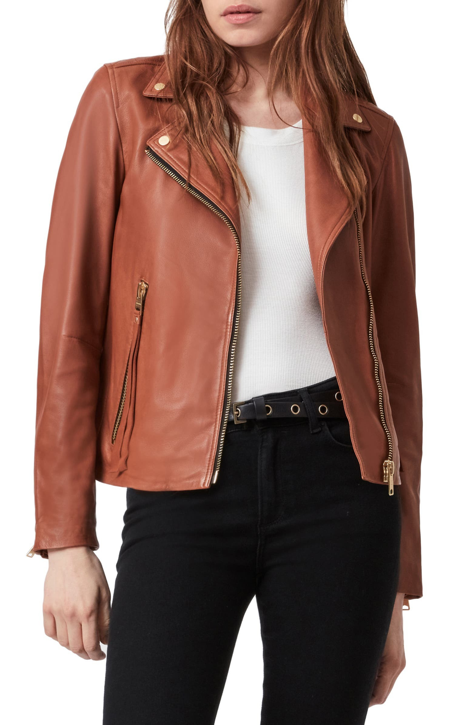 Dalby Leather Biker JacketALLSAINTS | Nordstrom