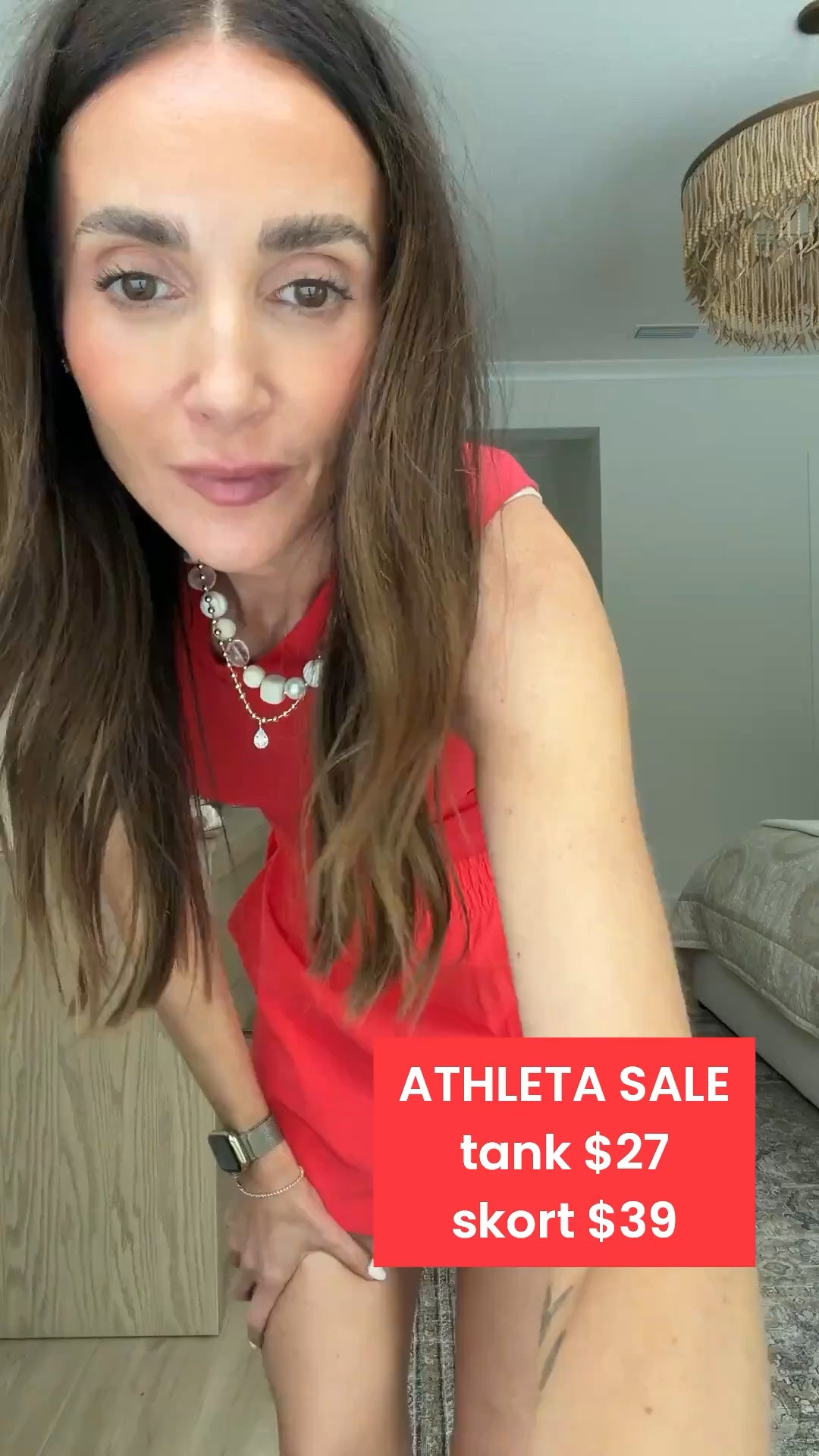 ATHLETA SALE tank $27, skort $39. I'm wearing size XS.

#LTKSaleAlert #LTKActive #LTKootd