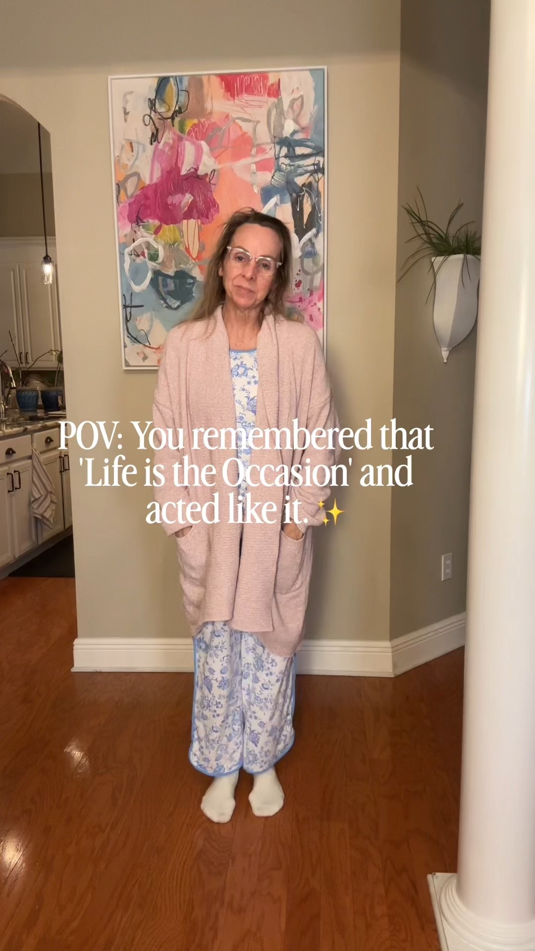 My midweek glow up! It’s easy to stay in cozy pjs all day but I feel better when I get dressed and show up for myself. 
Quince terry cloth pants are key! So comfortable but they look polished.
The Walmart polo sweater and clogs are both affordable yet impactful. 
The striped sweater from Amazon pulls it together. 
#elevatedeveryday #styleover40 #amazon #walmart #quince 

#LTKOver40 #LTKootd