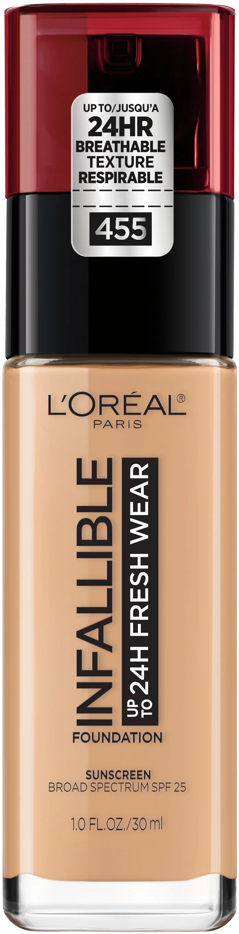 L'Oreal Paris Infallible 24 Hour Fresh Wear Foundation, Lightweight, Natural Buff, 1 fl. oz. | Walmart (US)