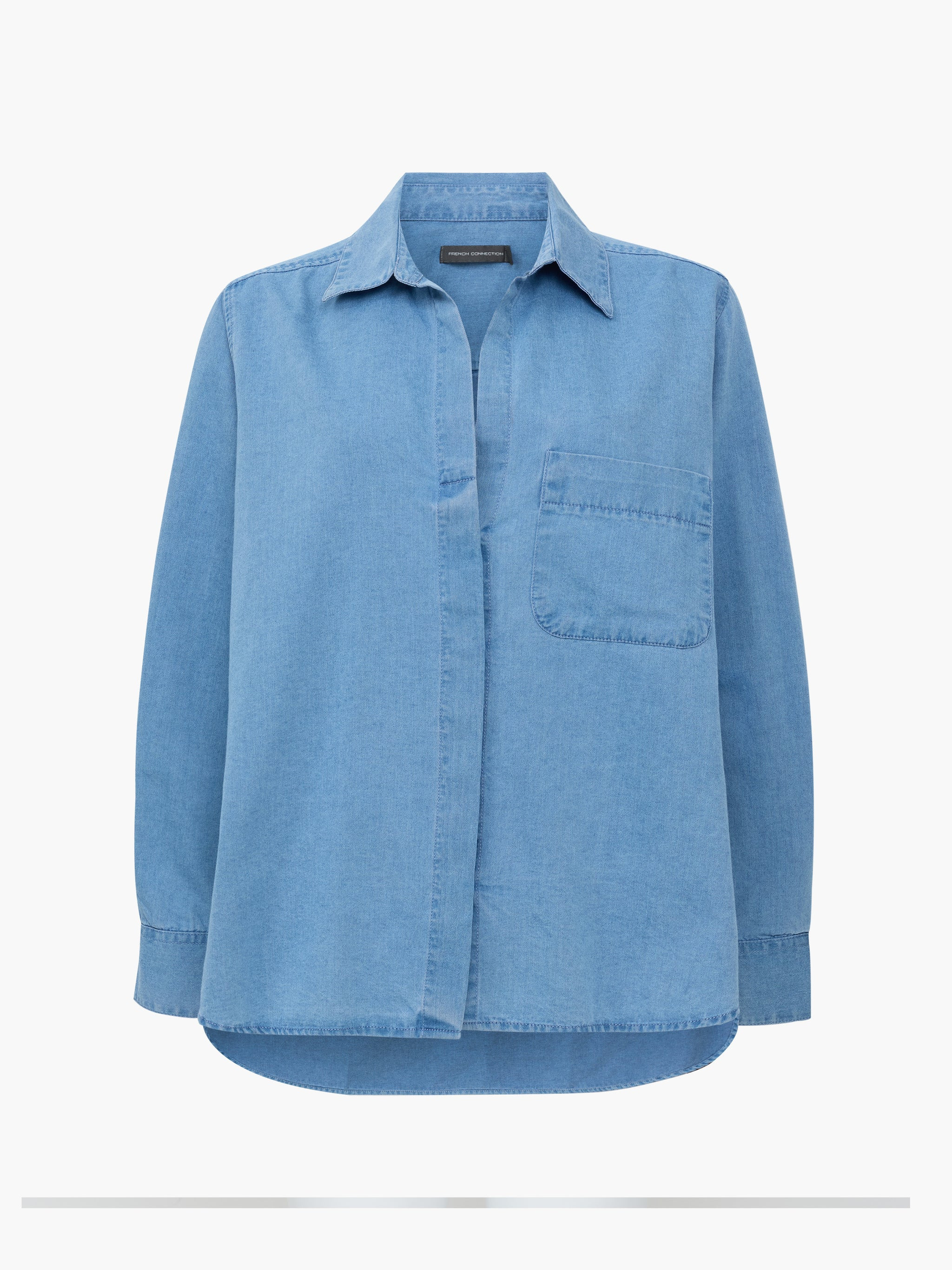 Chambray Denim Long Sleeve Shirt | French Connection (UK)