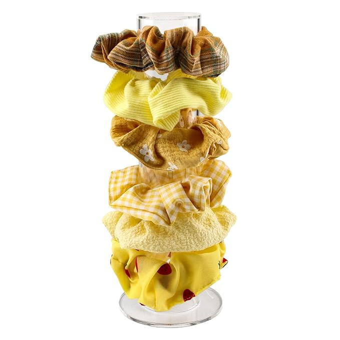Clear Scrunchie Holder Stand, Acrylic Hair Ties Organizer for Teen Girls Gifts | Amazon (US)