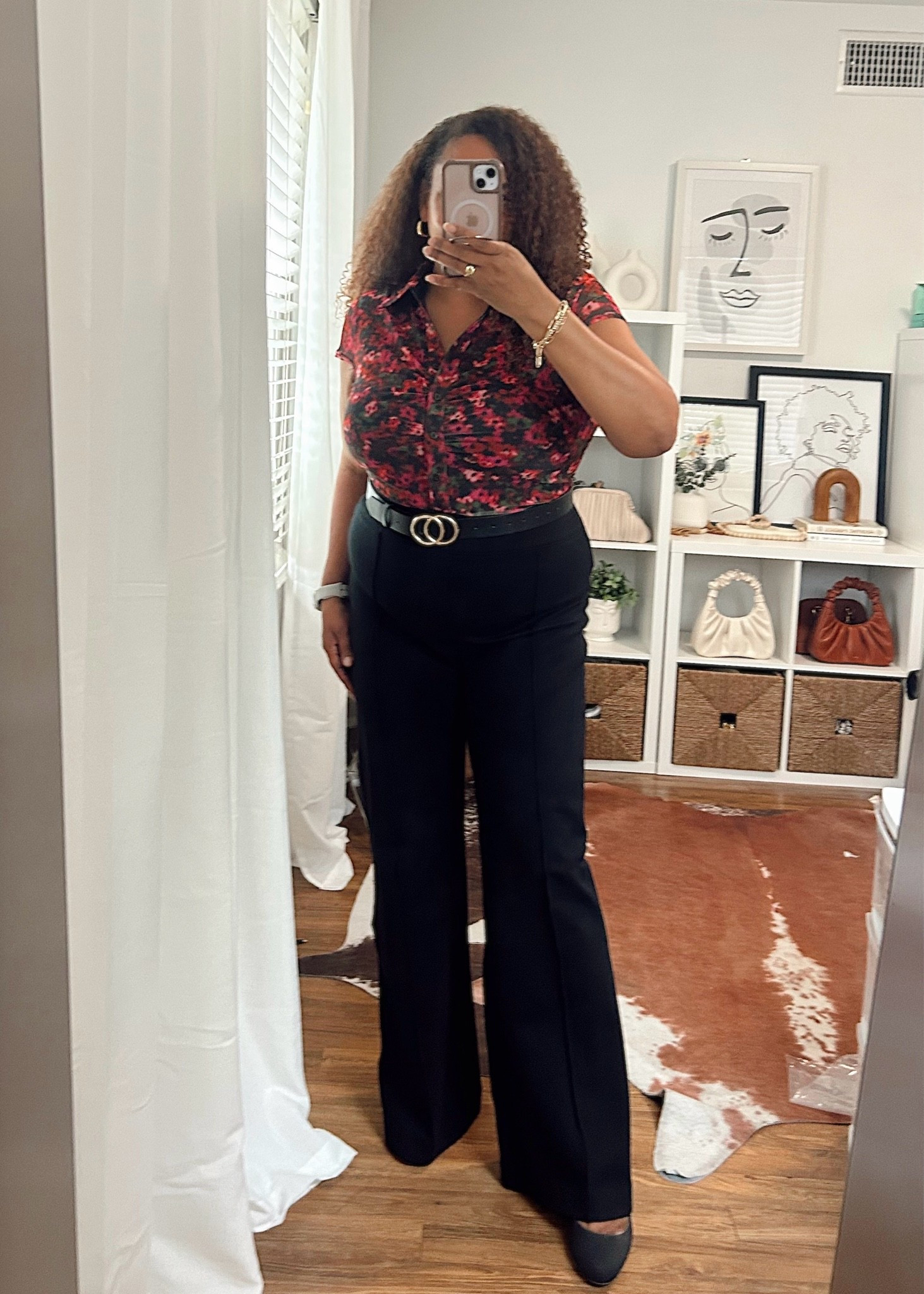 Comfy and cute work outfit. Top size xl pants 1x

#LTKMidsize #LTKOver40 #LTKWorkwear