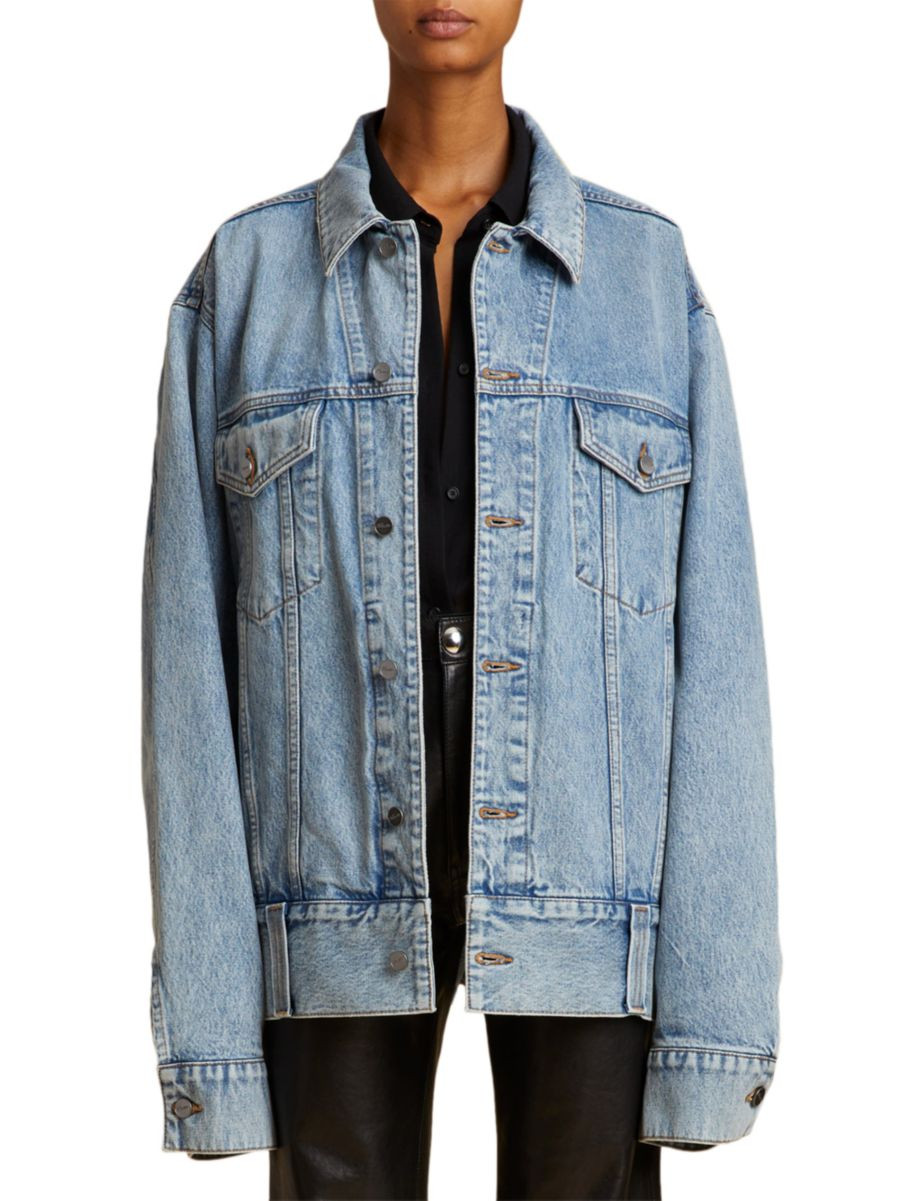 KhaiteGrizzo Denim Jacket | Saks Fifth Avenue