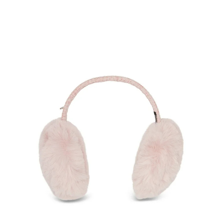 Madden NYC Women's Boucle Trim Earmuffs, Blush | Walmart (US)