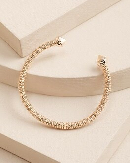 Goldtone Mesh Bangle Bracelet | Chico's