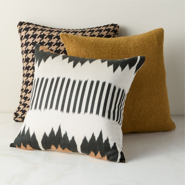 Pattern Play Throw Pillow Set with Down Alternative Inserts | CB2