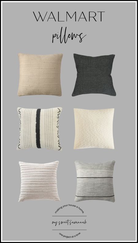 Walmart home neural pillows for your home! 

#LTKhome #LTKstyletip #LTKsalealert