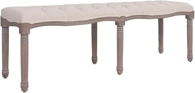 vidaXL Dining Bench, Dining Bench with Padded Seat, Upholstered Entryway Bench for Bedroom Living... | Amazon (US)