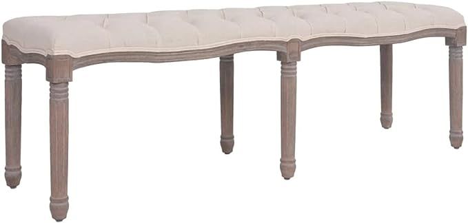 vidaXL Dining Bench, Dining Bench with Padded Seat, Upholstered Entryway Bench for Bedroom Living... | Amazon (US)